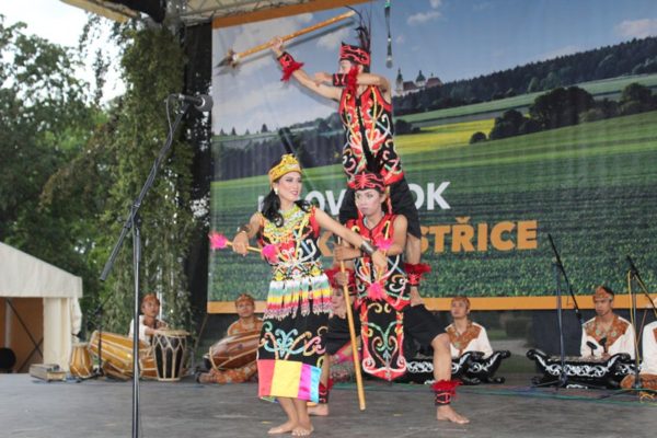 Salah satu penampilan Lingkung Seni (Lises) Sekolah Tinggi Keguruan dan Ilmu Pendidikan (STKIP) Sebelas April Sumedang yang membawakan berbagai tarian daerah Indonesia di International Folklore Festival di Republik Ceko.