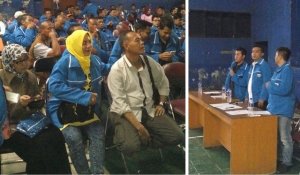 Para pengurus DPD KNPI Kab Bandung saat penandatanganan Pakta Integritas di Gedung KNPI Kab Bandung, Jl Adipati Agung, Baleendah, Jumat (8/4). by Rury Ramdani KNPI