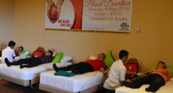 Aksi donor darah BEST WESTERN Mangga Dua Hotel & Residence Jakarta