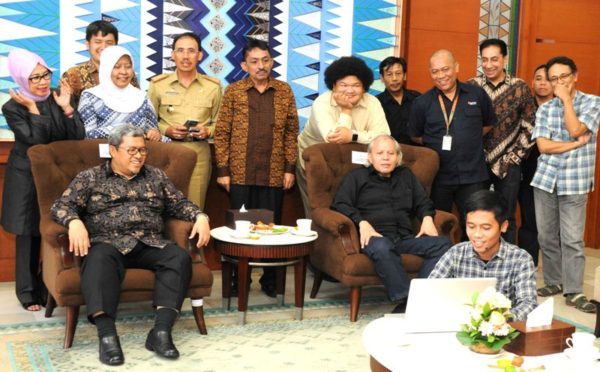 Forum Film Bandung saat bertemu Gubernur Jabar di Gedung Sate, Selasa (30/8). by Humas Pemprov Jabar