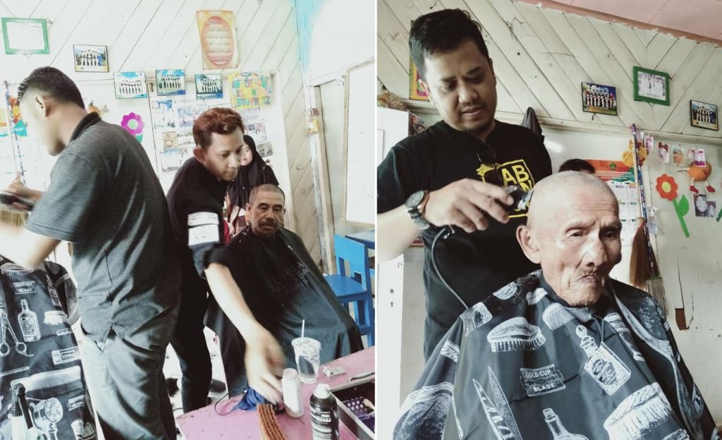 Tukang Cukur pun Ikut Gabung Baksos Gradasi, Siapa Lagi?