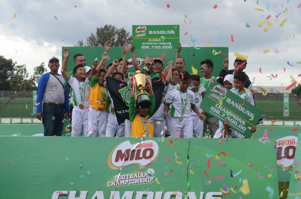 MIN 2 Margasari Juara MILO Football Championship Bandung 2019