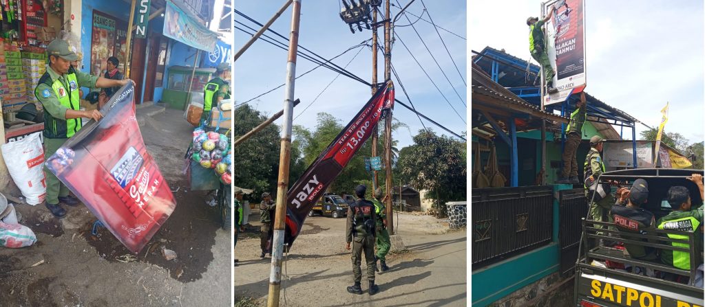 Jadi Kawasan Wisata Sehat, Spanduk Iklan Rokok di Kamojang Ditertibkan