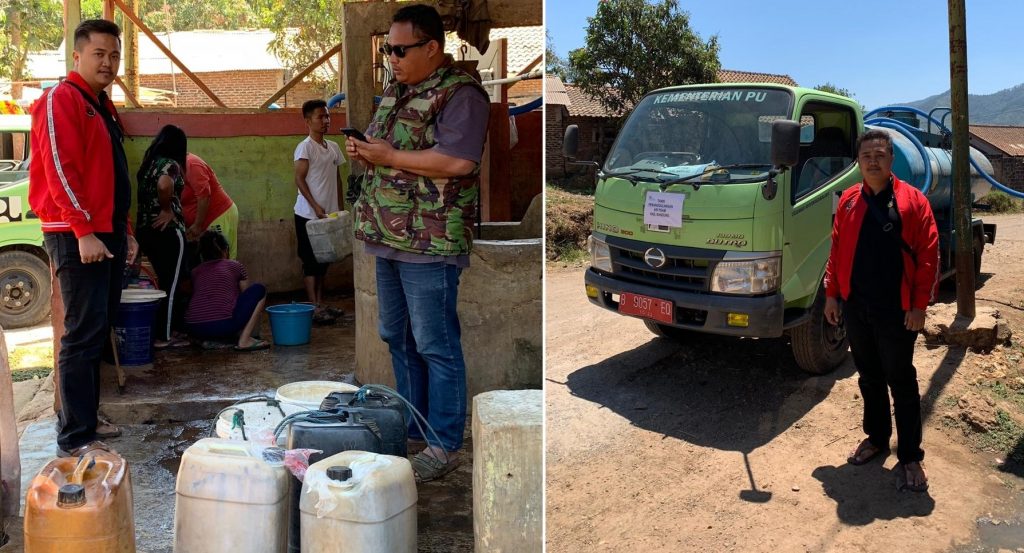 Luthfi Haffiyan Bantu Salurkan Air Bersih ke Warga yang Kekeringan