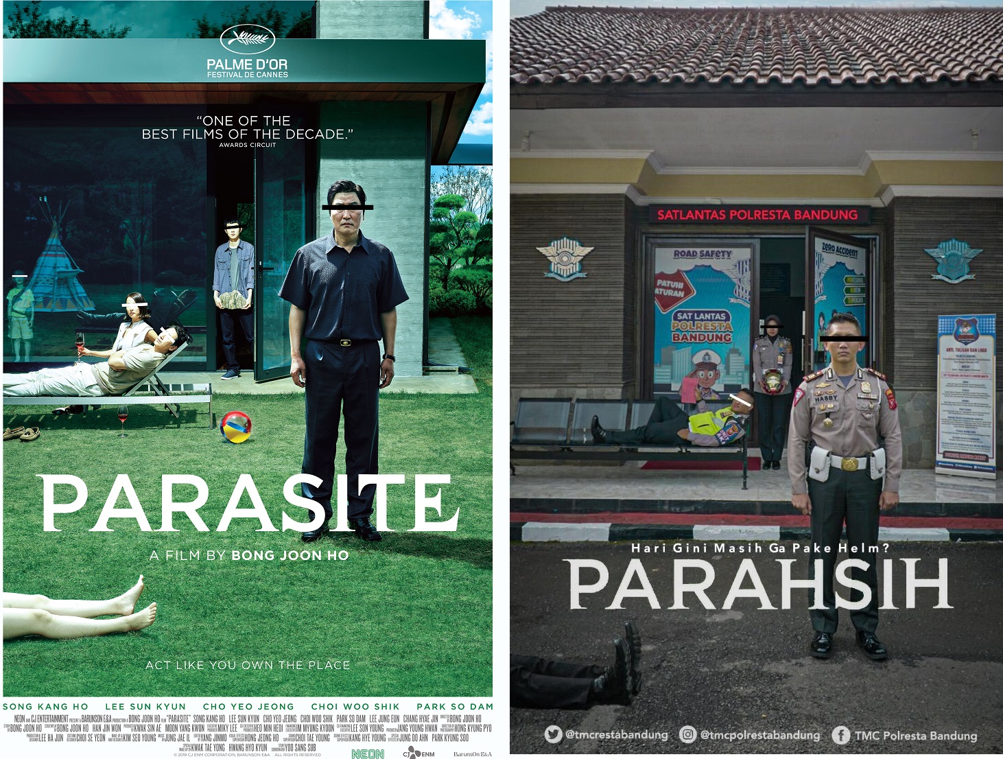 Borong 4 Piala Oscar 2022 Poster Film  Parasite  