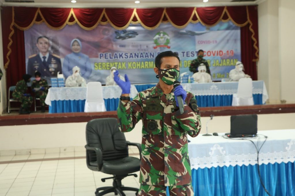 Dankoharmatau : Rapid Test Lindungi Prajurit dari Virus Covid-19         