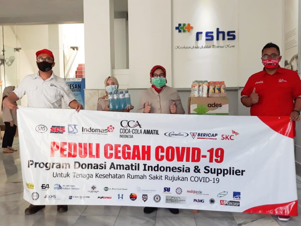 CCAI Salurkan 13 Ribu Produk Minuman ke RS Rujukan Covid-19