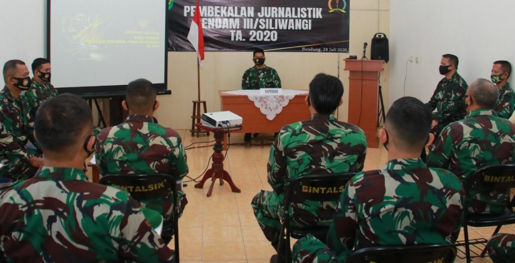 Pendam Siliwangi Bekali Ilmu Jurnalistik ke Personil Jajaran Kodam III/Siliwangi