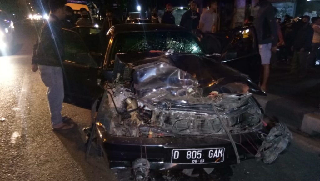 Empat Warga Diamankan Polrestabes Bandung Usai Alami Kecelakaan