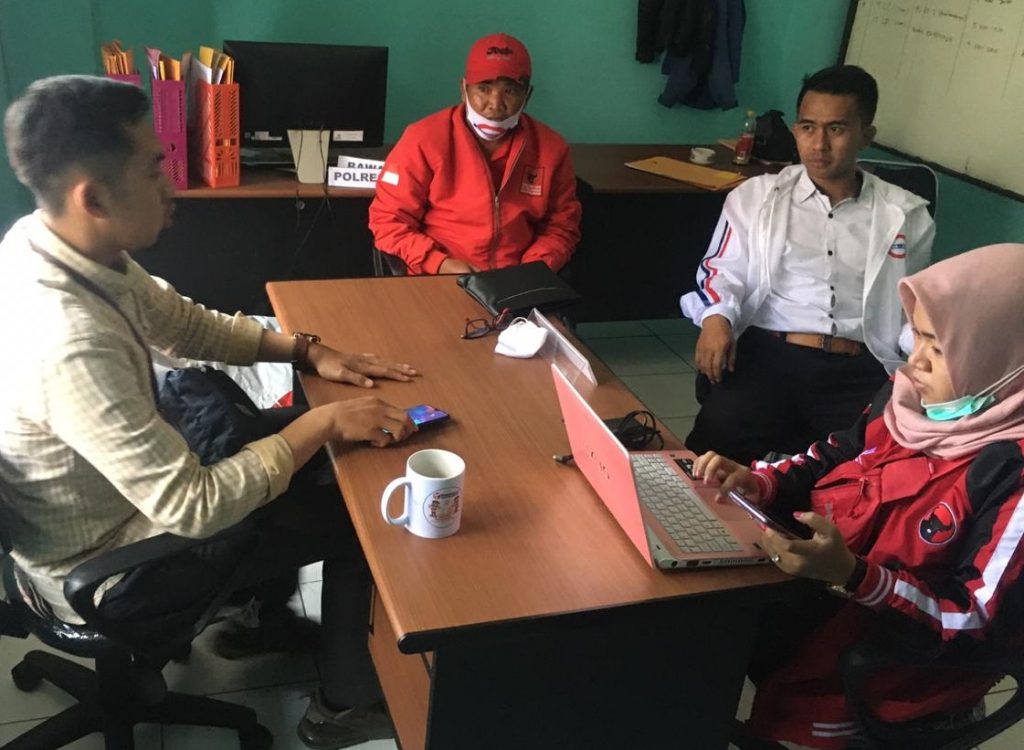 PDI Perjuangan Kab Bandung Lapor Perusakan APK ke Bawaslu