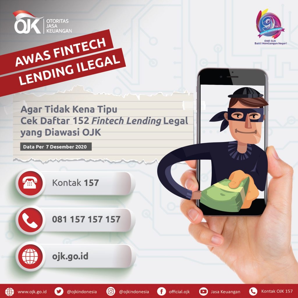 OJK : No Tipu-Tipu, Awas Fintech Lending Ilegal!