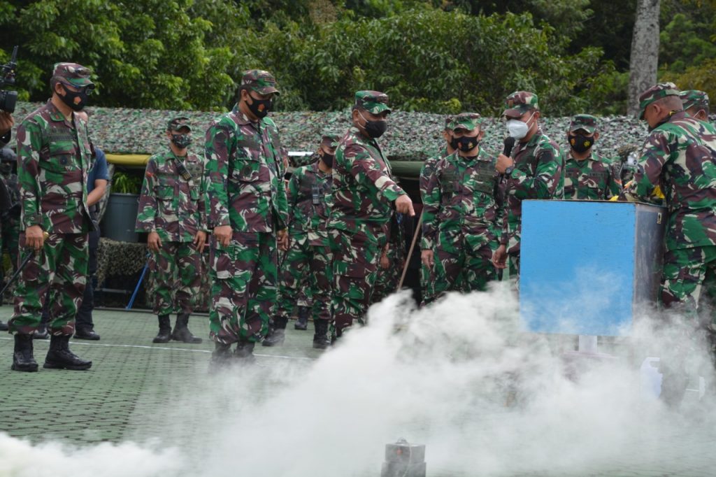 Prajurit Yonzipur-3/YW Kembangkan Teknologi Beton Apung