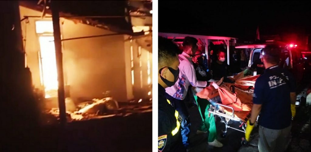 Rumah Kontrakan Kebakaran, Suami Tewas Terpanggang, Istri dan Anaknya Luka Bakar