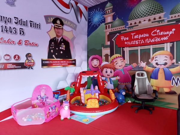 Unik, Pos Terpadu Polresta Bandung Ada Area Bermain Anak