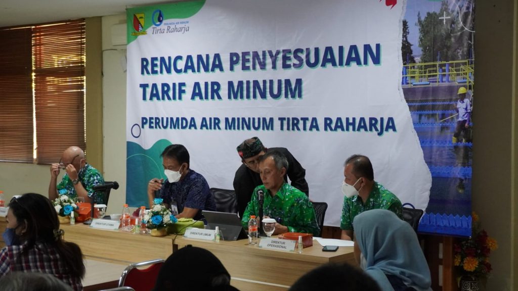 Perumda Air Minum Tirta Raharja Berencana Menyesuaikan Tarif Air Minum Tahun 2022