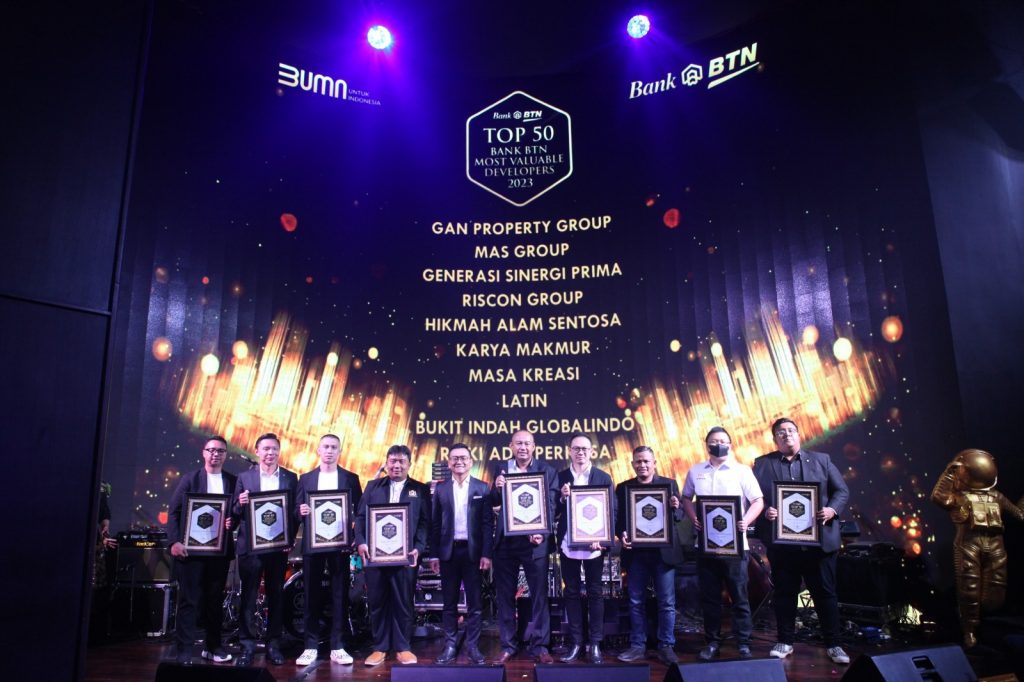 3 Pengembang Real Estate di Bandung Terima Top 50 Most Valuable Developers Bank BTN