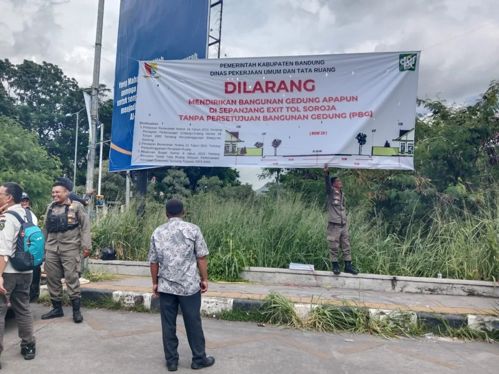 Pemkab Bandung Larang Pembangunan di Sekitar Exit Tol Soreang Tanpa Izin