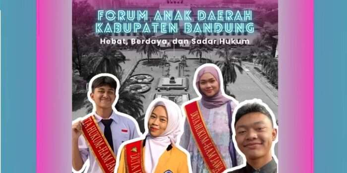 4 Anggota Forum Anak Daerah Kab Bandung Dikukuhkan Jadi Duta Hukum dan HAM Jabar