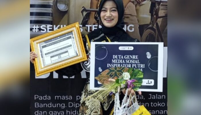 Jadi Duta Genre Terbaik Tingkat Jabar Kategori Sosmed Inspirator, Bunda Genre Kab Bandung Apresiasi Dita Bulan Cahyani