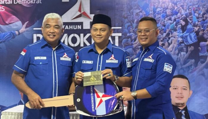 Hailuki Beri Kejutan Sebuah Ambulan di HUT ke-24 Partai Demokrat