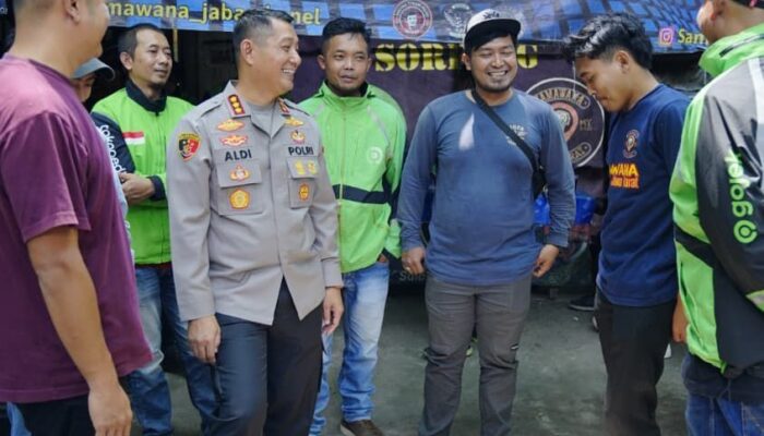 Driver Ojol Dukung Polresta Bandung Jaga Kamtibmas