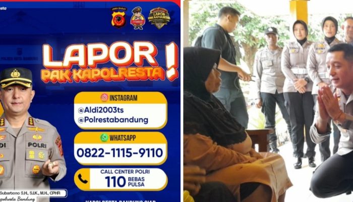 Inovasi Lapor Pak Kapolresta, Dari 1.202 Laporan 100 Persen Berhasil Dibereskan Polresta Bandung