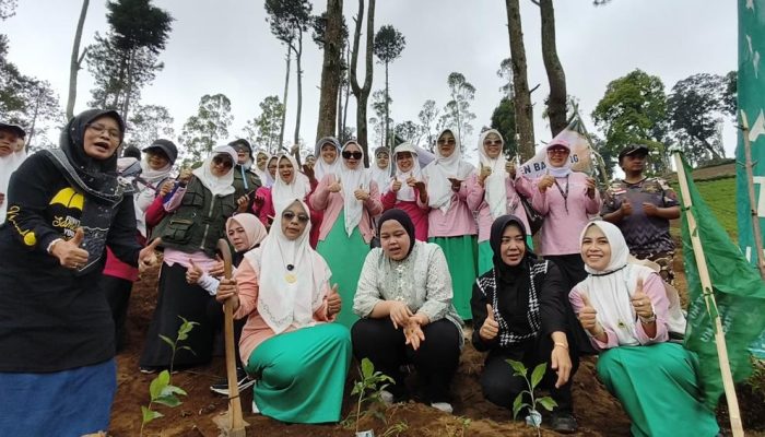 Harlah ke-76, Fatayat Kabupaten Bandung Ajak Kader Menjaga Bumi Lewat Penanaman 1.000 Pohon