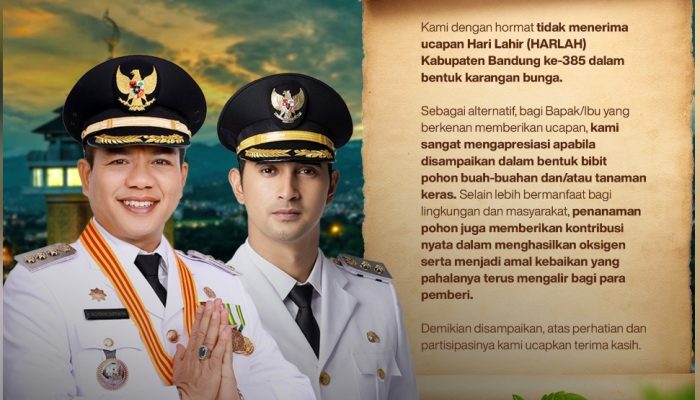 Anggaran Hari Jadi Kabupaten Bandung untuk Penanggulangan Bencana, KDS: Tidak Perlu Karangan Bunga, Cukup Upacara dan Sidang Paripura