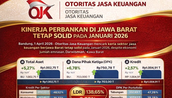 Kinerja Perbankan Jawa Barat Tetap Solid, Kredit Tembus Rp1.014 Triliun