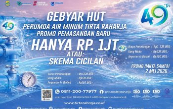Kado Hari Jadi ke-385 Kabupaten Bandung, Perumda Air Minum Tirta Raharja Hadirkan Promo Sambungan Air Bersih Rp1 Juta