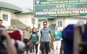 Olahraga Bareng, Cara Bupati KDS Jalin Kekompakan dengan Forkopimda