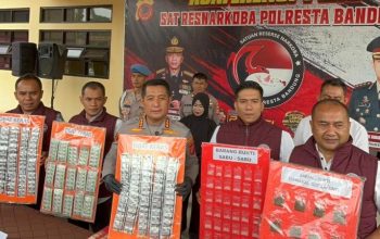 Polresta Bandung Amankan 30 Tersangka Kasus Narkoba dalam 2 Bulan
