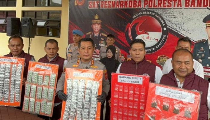 Polresta Bandung Amankan 30 Tersangka Kasus Narkoba dalam 2 Bulan