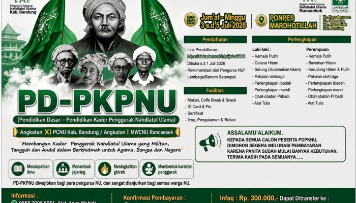 Calon Peserta PD-PKPNU XI Rancaekek Tembus 100 Orang, Panitia Tekankan Deadline Infaq