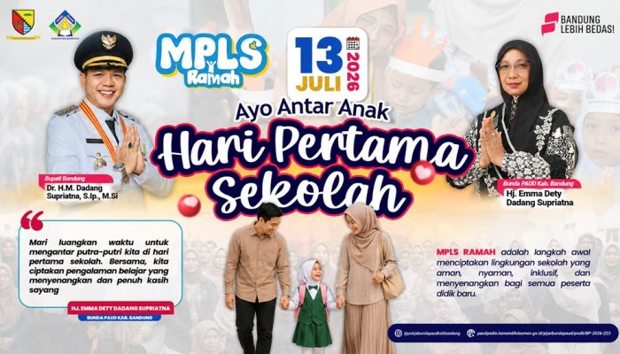 KDS Ajak Orang Tua Antar Anak di Hari Pertama Sekolah, Pemkab Bandung Gaungkan MPLS Ramah