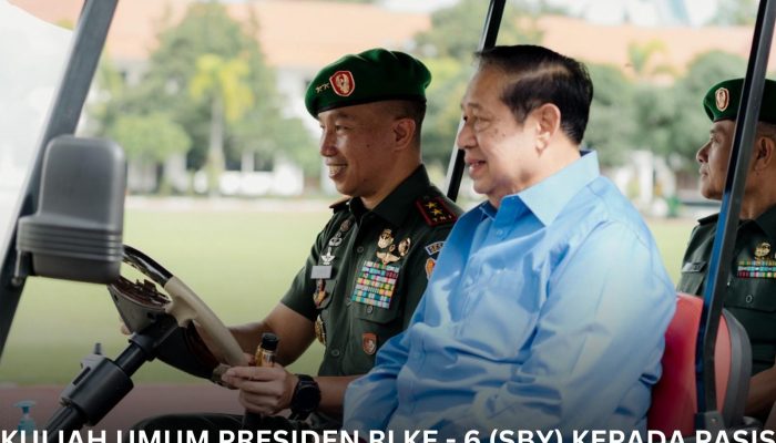 SBY Kembali Beri Kuliah Umum di Seskoad, Bekali Perwira Siswa Hadapi Tantangan Geopolitik