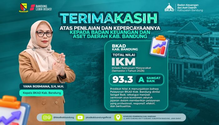 IKM BKAD Kabupaten Bandung Naik Jadi 93,3, Yana: Ini Jadi Motivasi Perbaiki Layanan