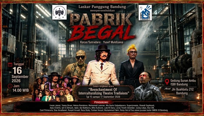 “Pabrik Begal” Laskar Panggung, Satire Kerasnya Hidup dari Panggung Sunan Ambu