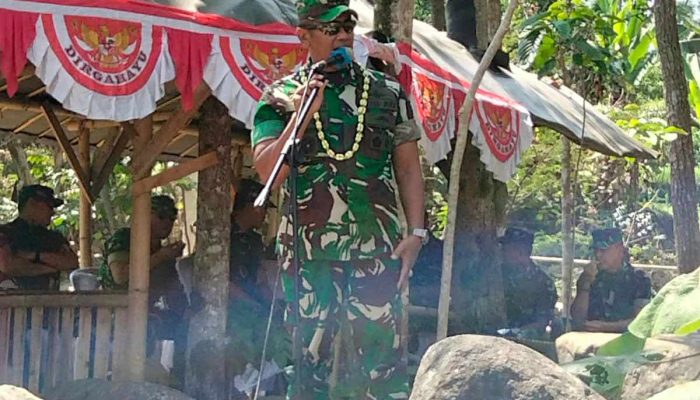 Wujud Bakti TNI Untuk Rakyat, Letjen TNI H. Iwan Setiawan Resmikan Jembatan Gantung Perintis Garuda Citiis