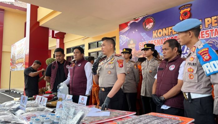 Polresta Bandung Bongkar 50 Kasus Narkoba, Home Industri Sinte dan Jaringan Lapas Terungkap