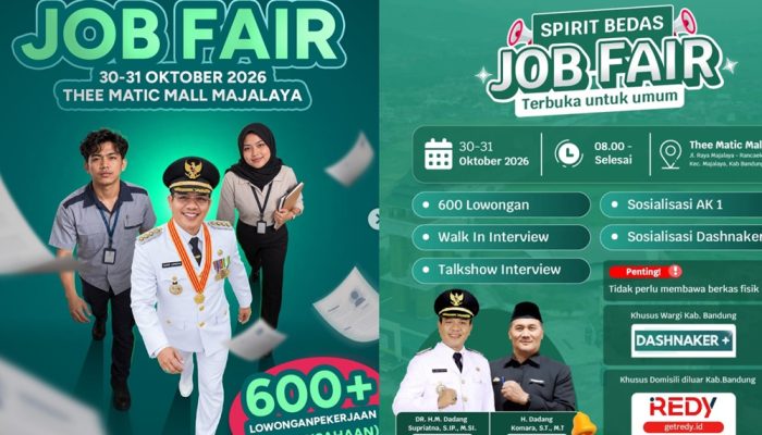 Buka 600 Loker, Disnaker Kabupaten Bandung Gelar Job Fair Gratis Dua Hari di Thee Matic Majalaya
