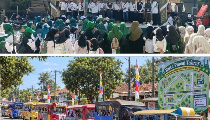 Sambut HSN, Pawai Taaruf Meriahkan Harlah PRNU Jelegong